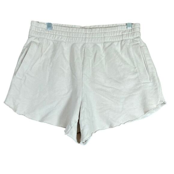 aerie Pants - Aerie Womens Shorts Tan Pull On Cut Off Fleece Pockets Comfort Medium